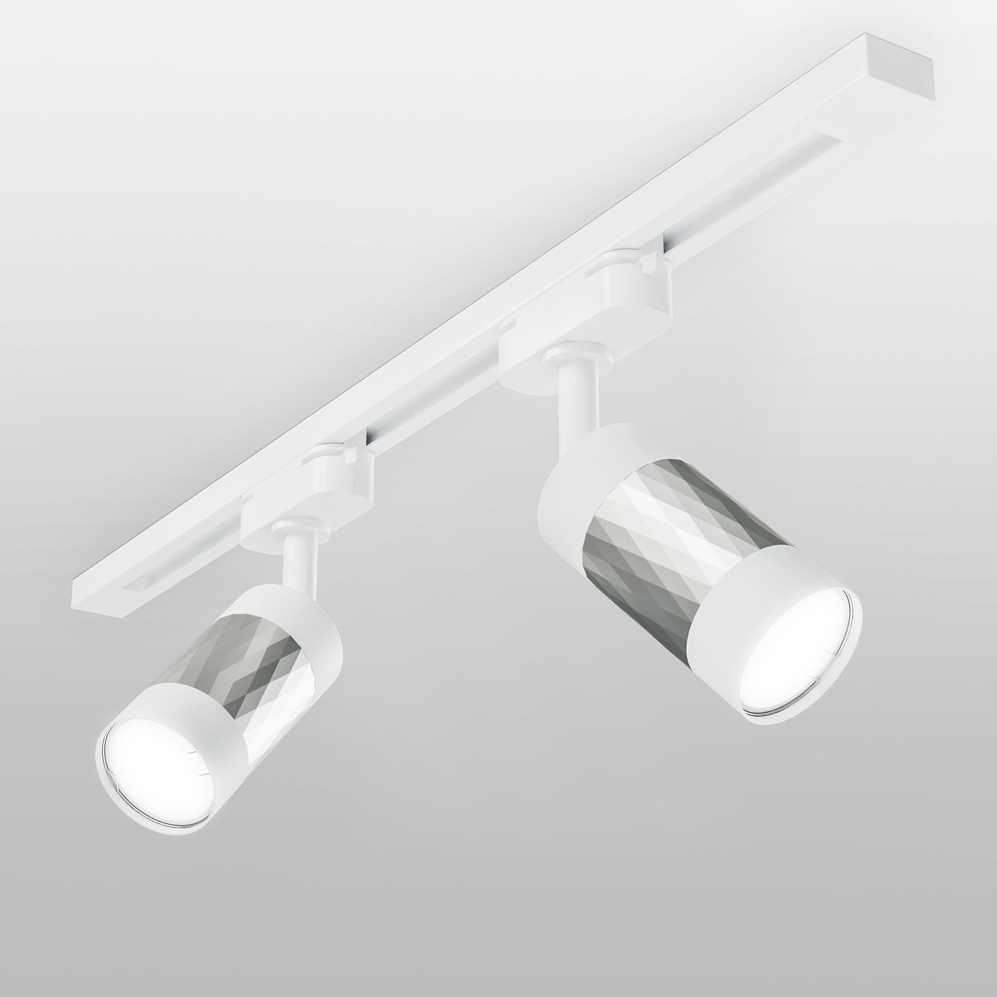 Basic System Трековый светильник GU10 Mizar (Белый/серебро) MRL 1007
