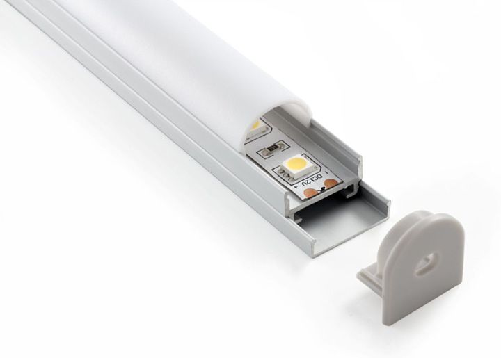 Комплект заглушек для потолочного алюминиевого профиля светодиодной ленты (10 пар) ZLL-2-ALP005