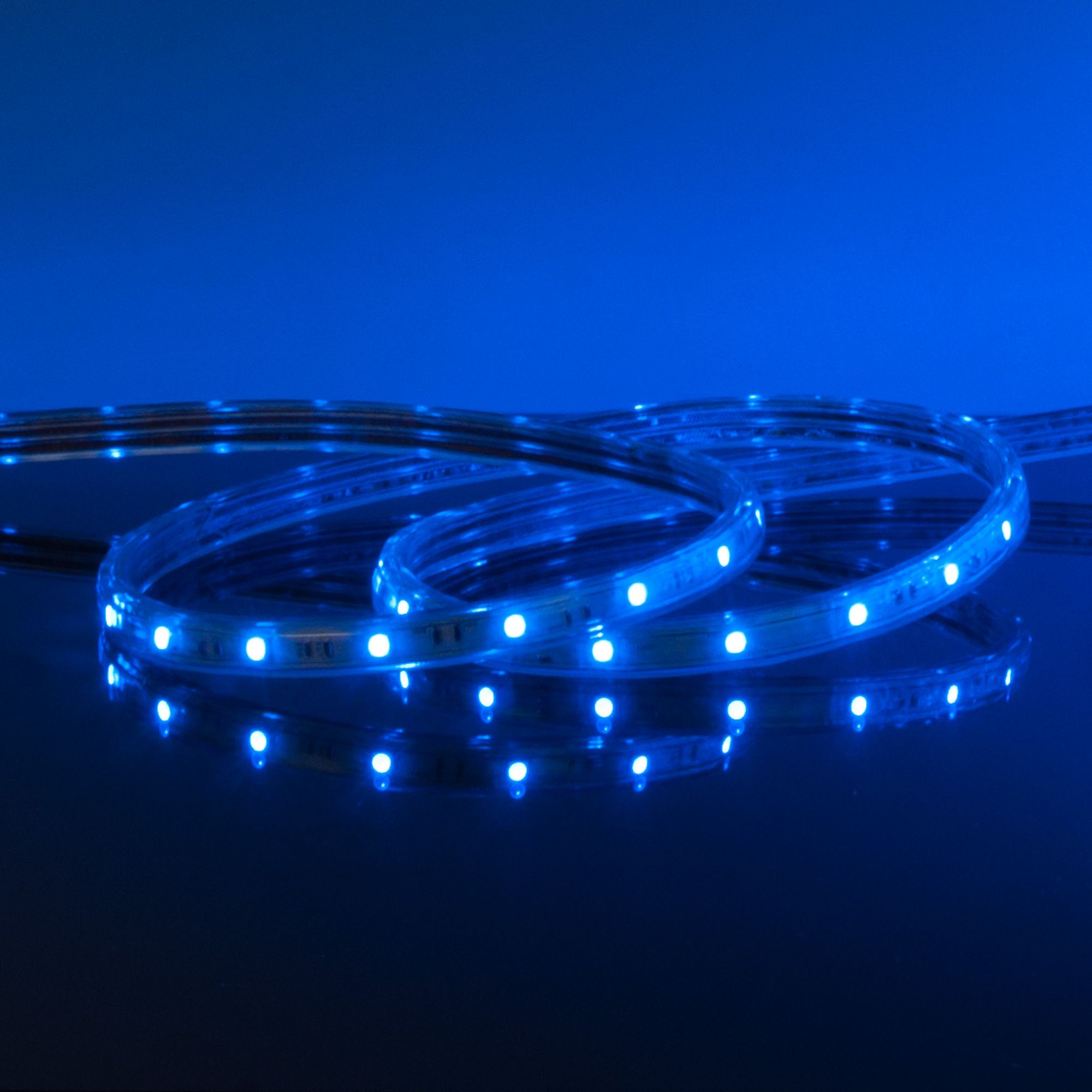 Комплект светодиодной ленты синей 10 м 4,4&nbsp;Вт/м 60 LED 3528 IP65 LSTR001 220V 4,4W IP65