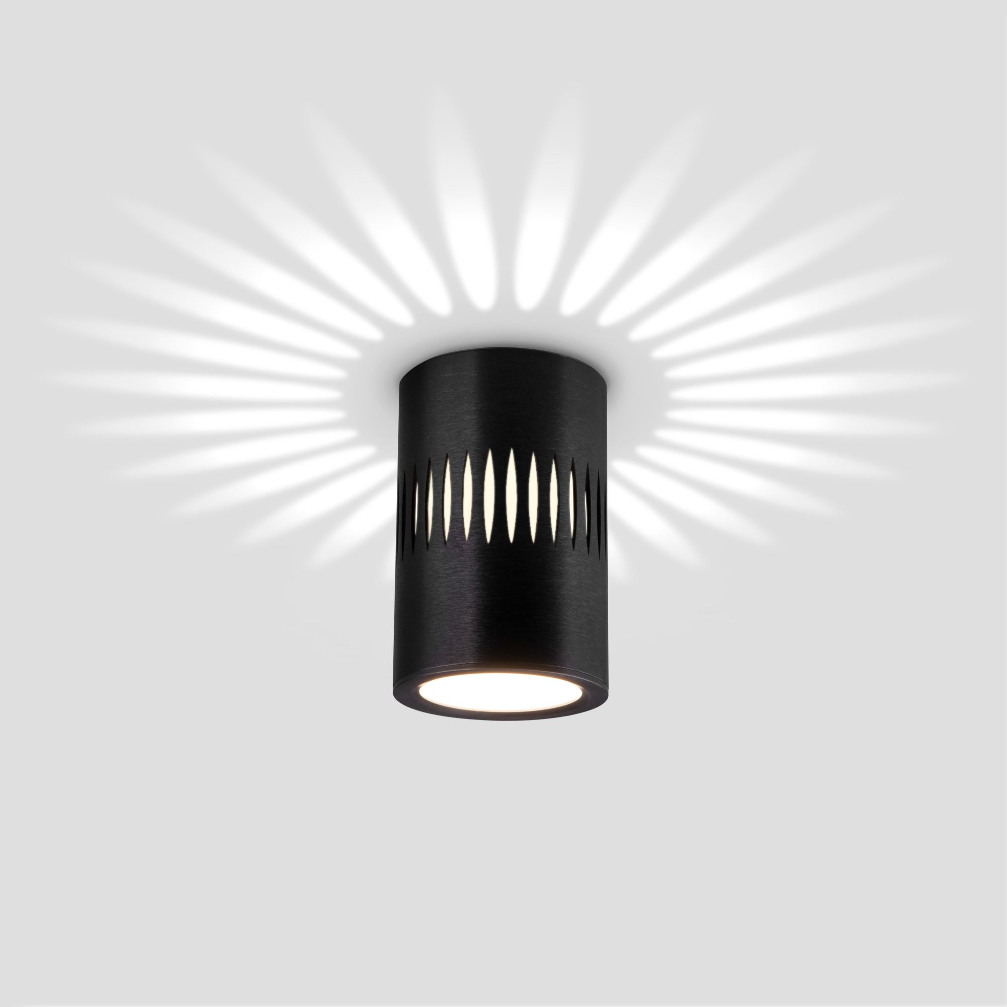 Накладной светодиодный светильник с подсветкой черный DLS026