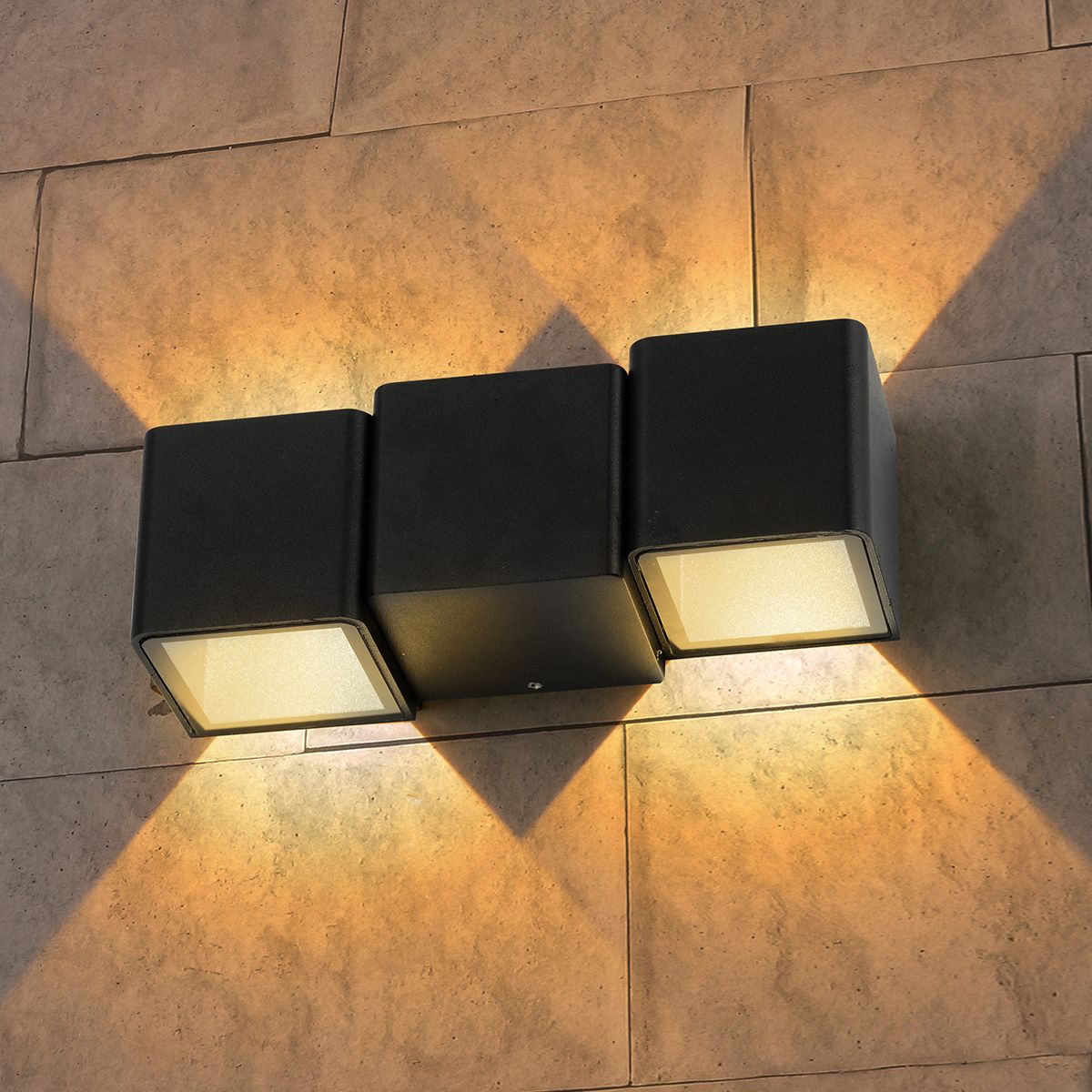 Triton черный уличный настенный светодиодный светильник 1694 TECHNO LED