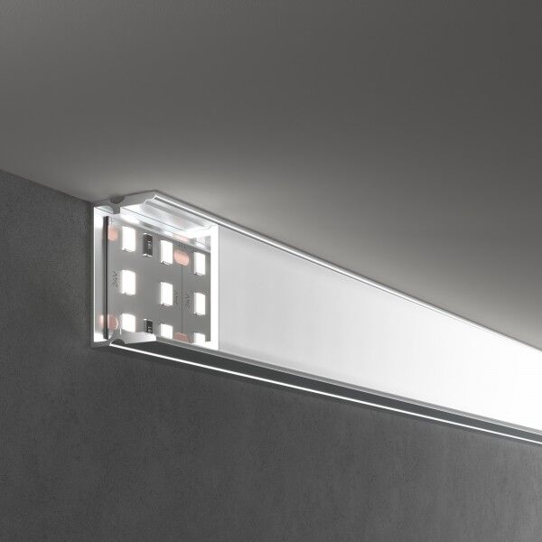 Накладной алюминивый профиль для трехрядной LED ленты (под ленту до 18,5mm) LL-2-ALP018 LL-2-ALP018