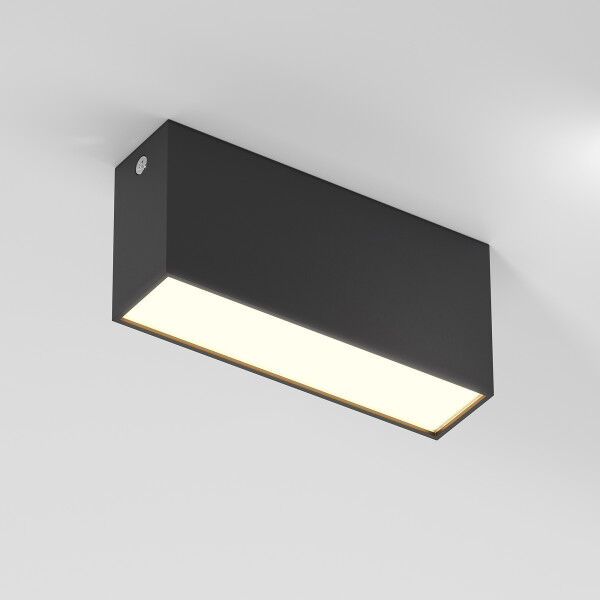 Светильник потолочный светодиодный 10W 3000K черный Block 25109/LED