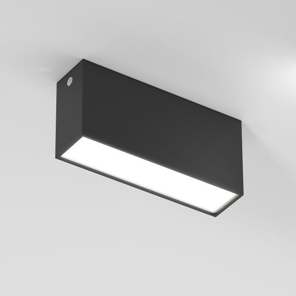 Светильник потолочный светодиодный 10W 4000K черный Block 25109/LED