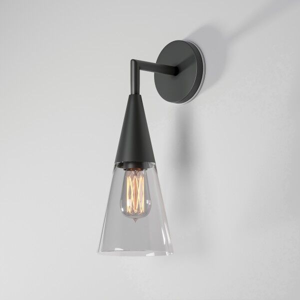 Светильник садово-парковый со стеклянным плафоном Vesto 35171/D черный