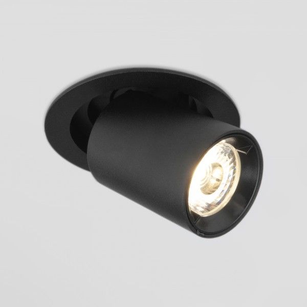 Встраиваемый точечный светодиодный светильник Pispa 10W 4200K черный матовый 9917 LED