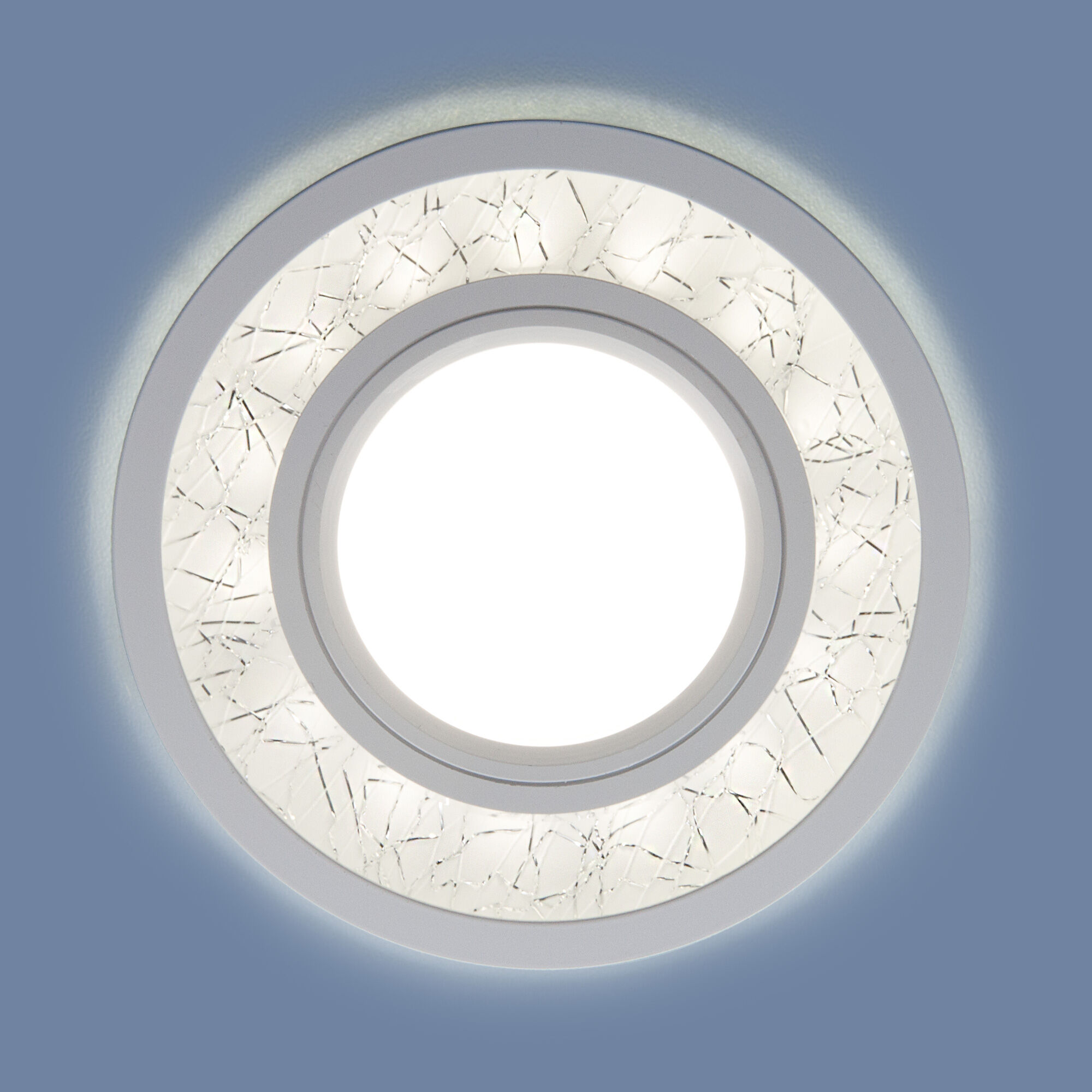 Светильник встраиваемый белый / серебро 7020 MR16