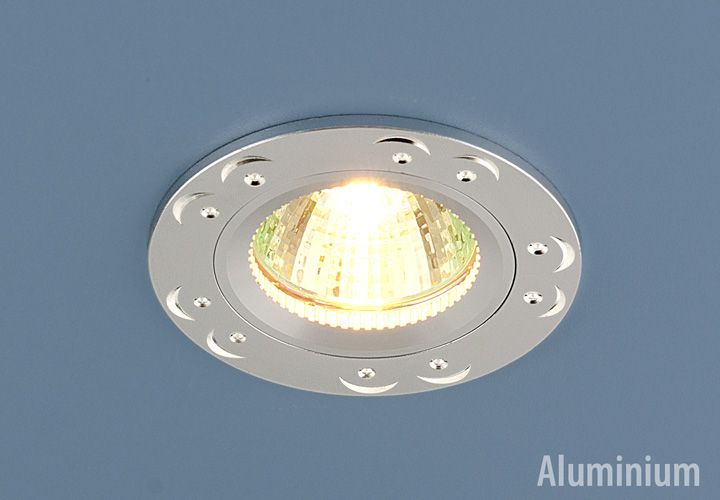 Точечный светильник из алюминия 5805 MR16 SS сатин серебро