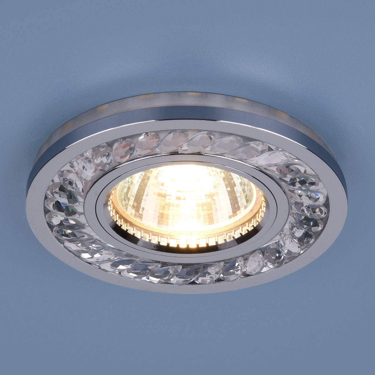Точечный светодиодный светильник 8355 MR16 CL/CH прозрачный/хром