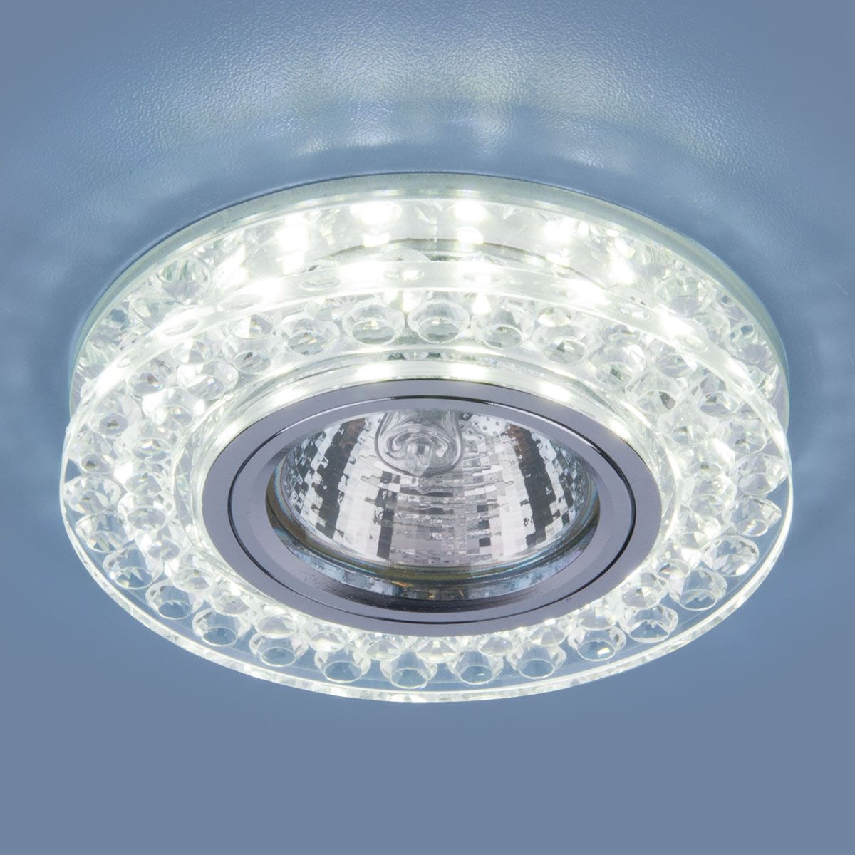 Точечный светодиодный светильник 8381 MR16 CL/SL прозрачный/серебро