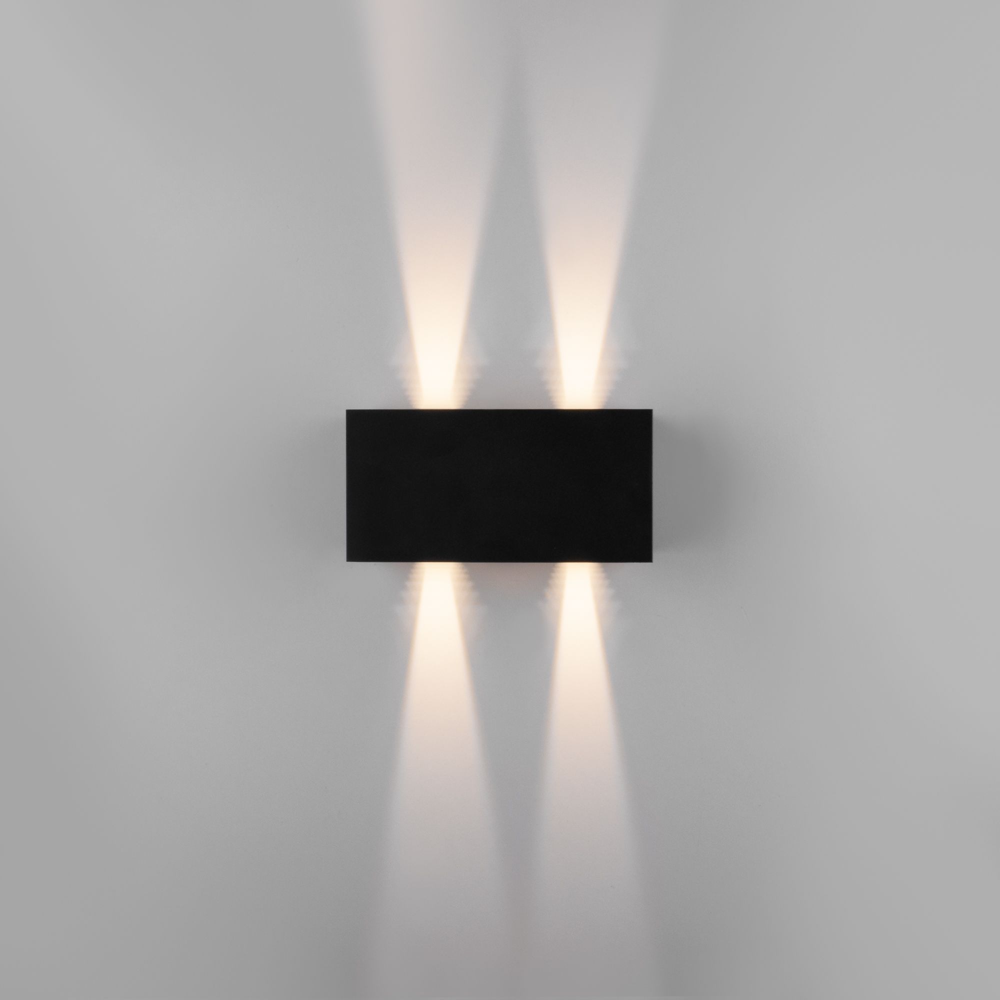 Уличный настенный светодиодный светильник WINNER DOUBLE LED IP54 35137/W черный