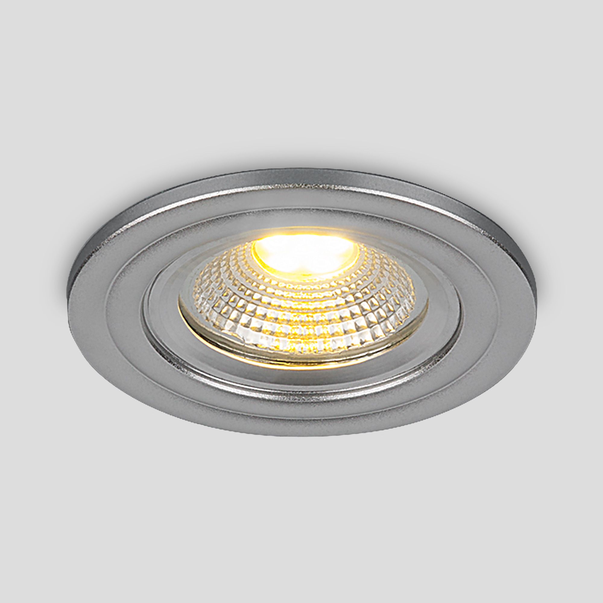 Встраиваемый точечный LED светильник серебро 9902 LED 3W COB SL серебро