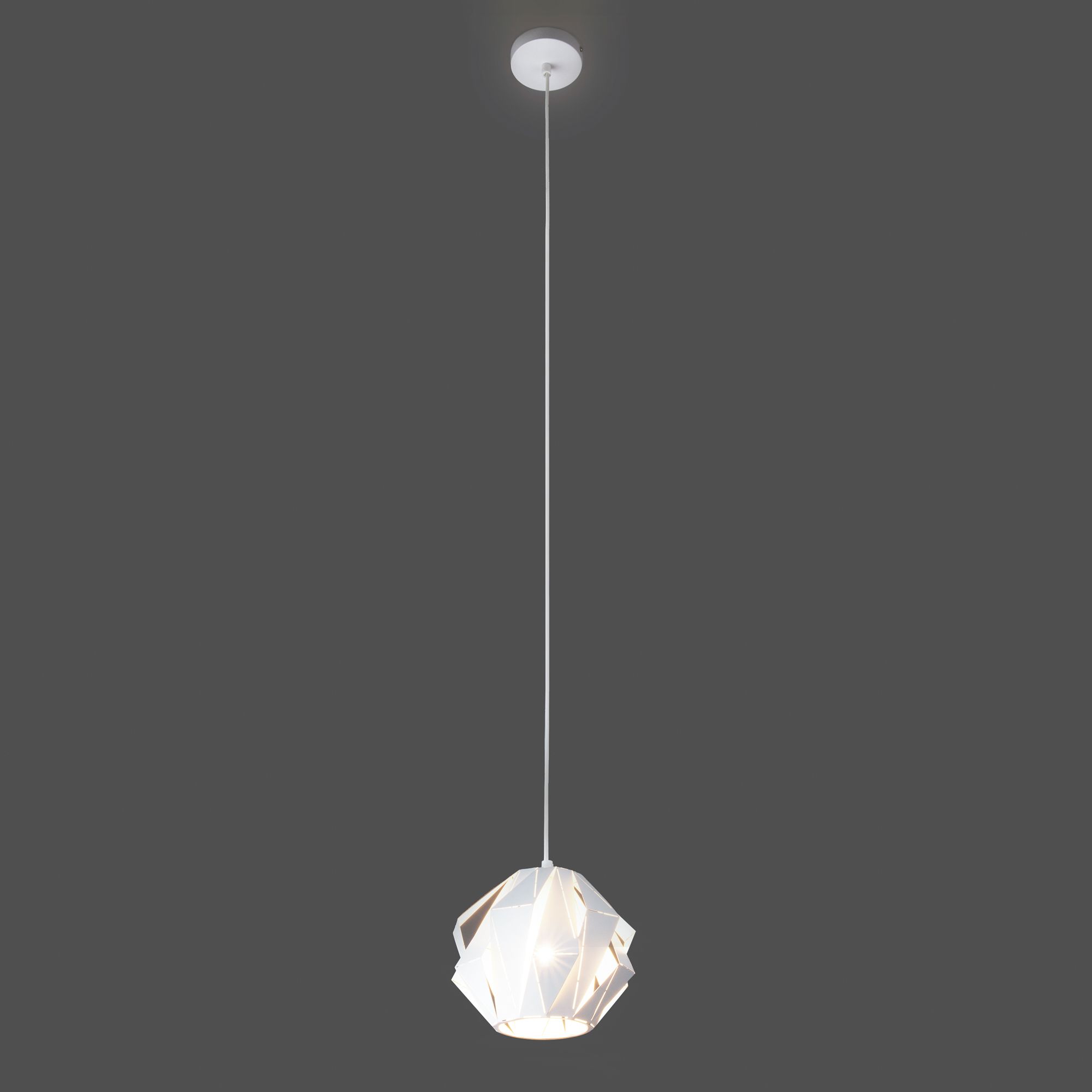 Подвесной светильник с длинным тросом 1,8м 50157/1 белый