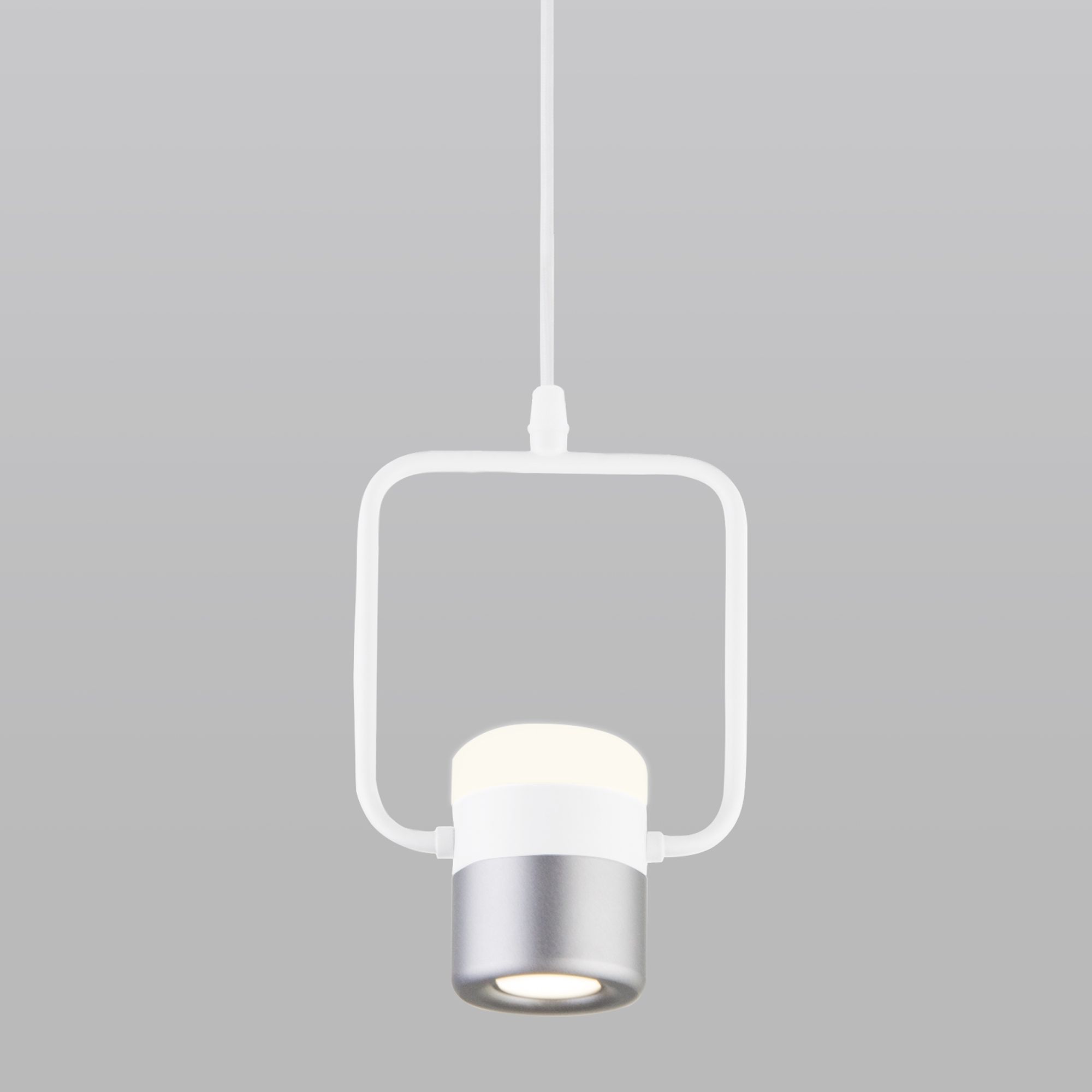 Подвесной светодиодный светильник 50165/1 LED белый/серебро