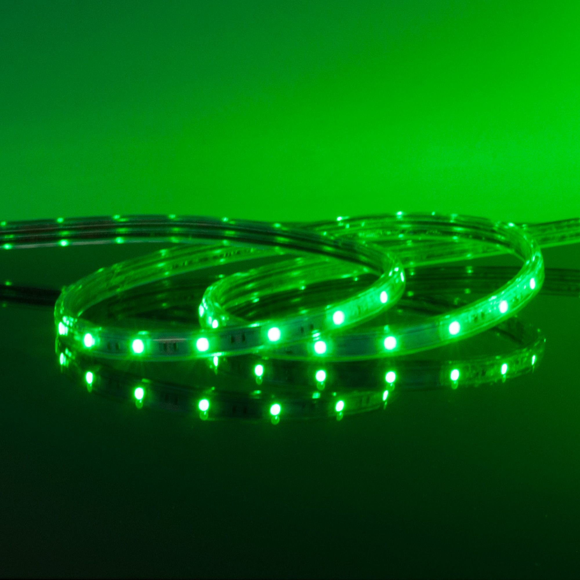 Комплект светодиодной ленты зеленой 10 м 4,4&nbsp;Вт/м 60 LED 3528 IP65 LSTR001 220V 4,4W IP65