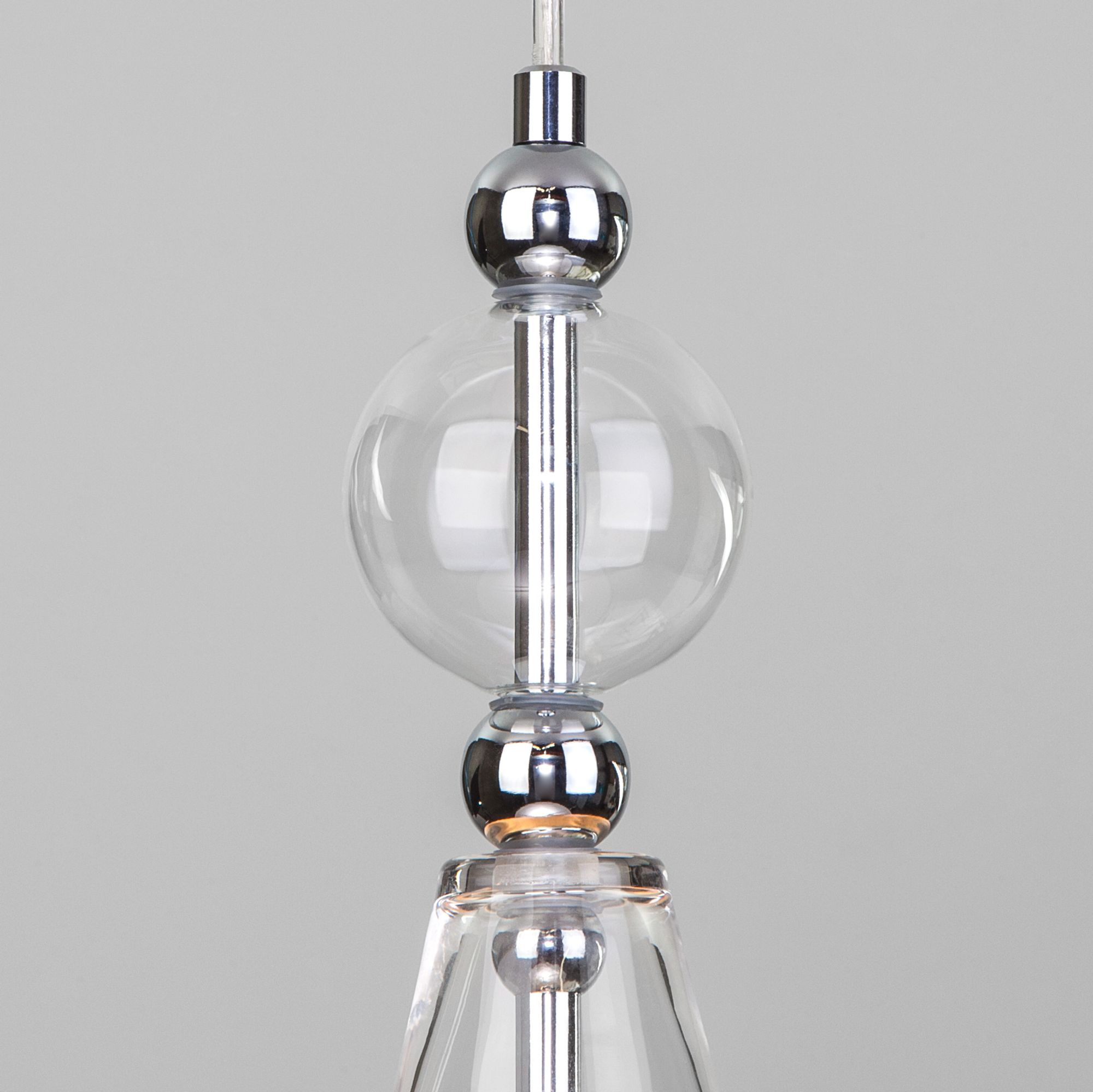 Подвесной светильник со стеклянным плафоном 50202/1 прозрачный