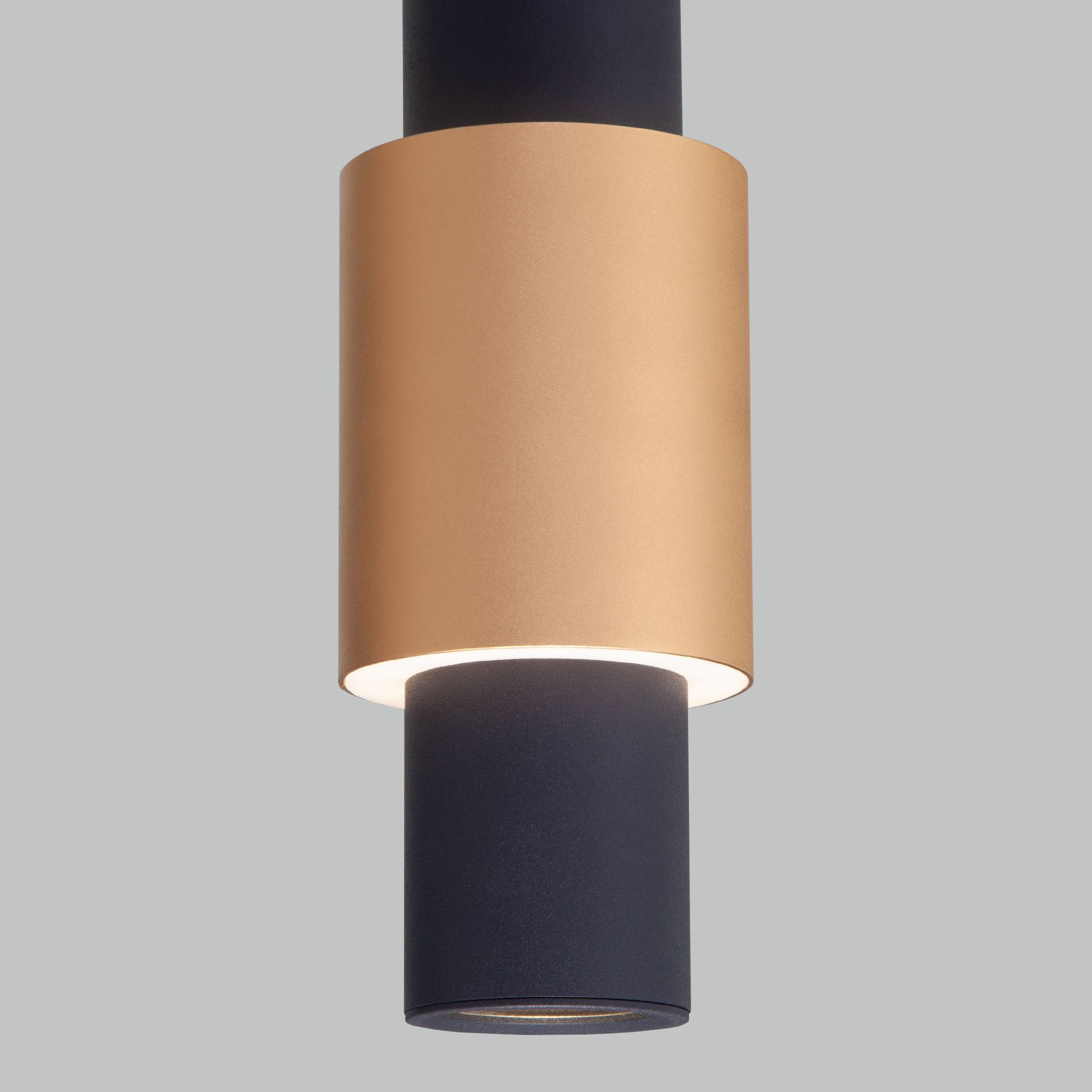 Подвесной светодиодный светильник 50204/1 LED черный/матовое золото