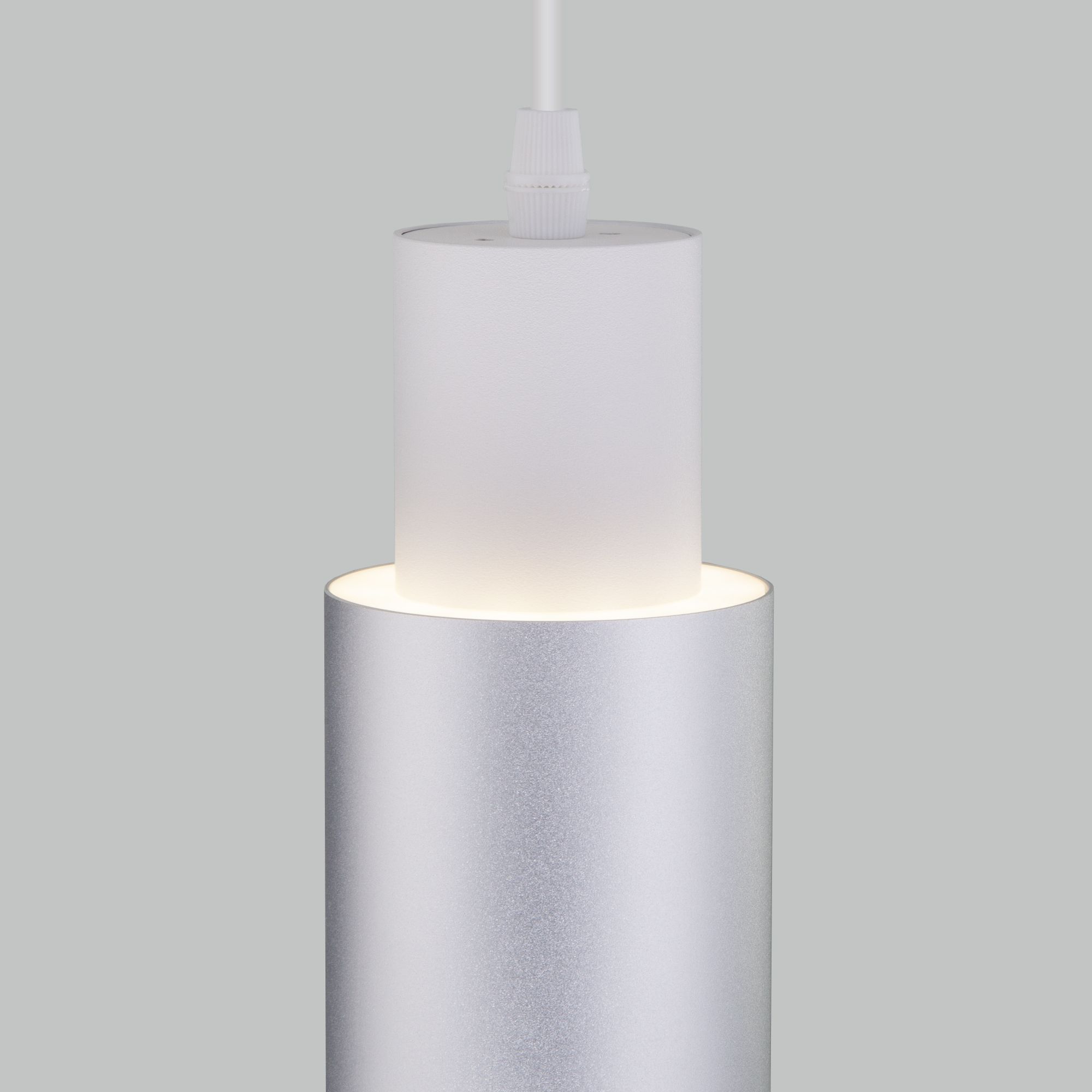 Подвесной светодиодный светильник 50204/1 LED белый/матовое серебро