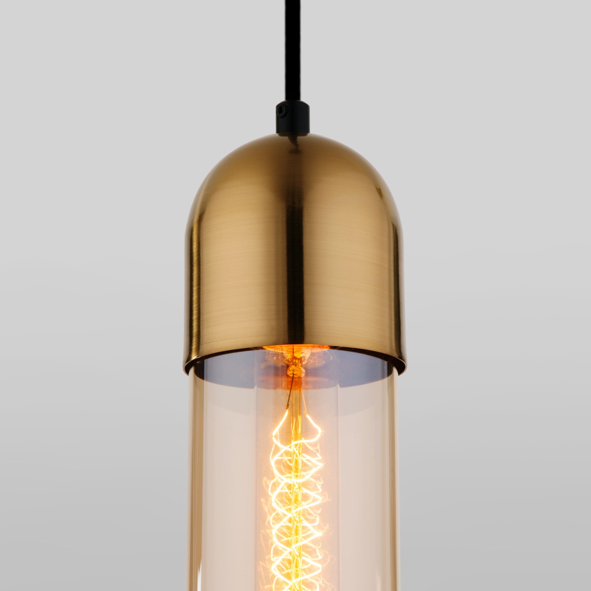 Подвесной светильник со стеклянным плафоном 50180/1 янтарный