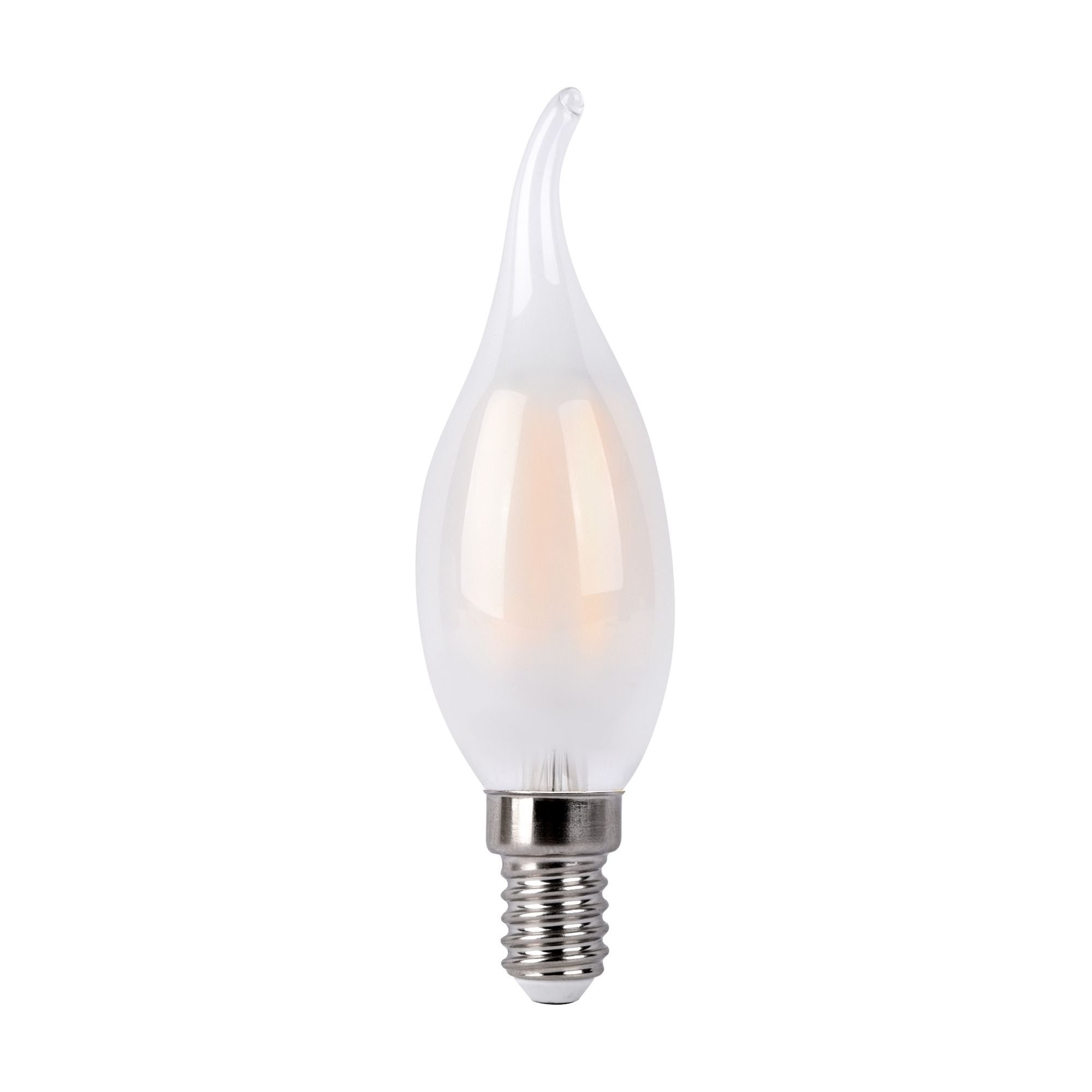 Филаментная светодиодная лампа "Свеча на ветру" C35 9W 4200K E14 (CW35 белый матовый) BLE1430