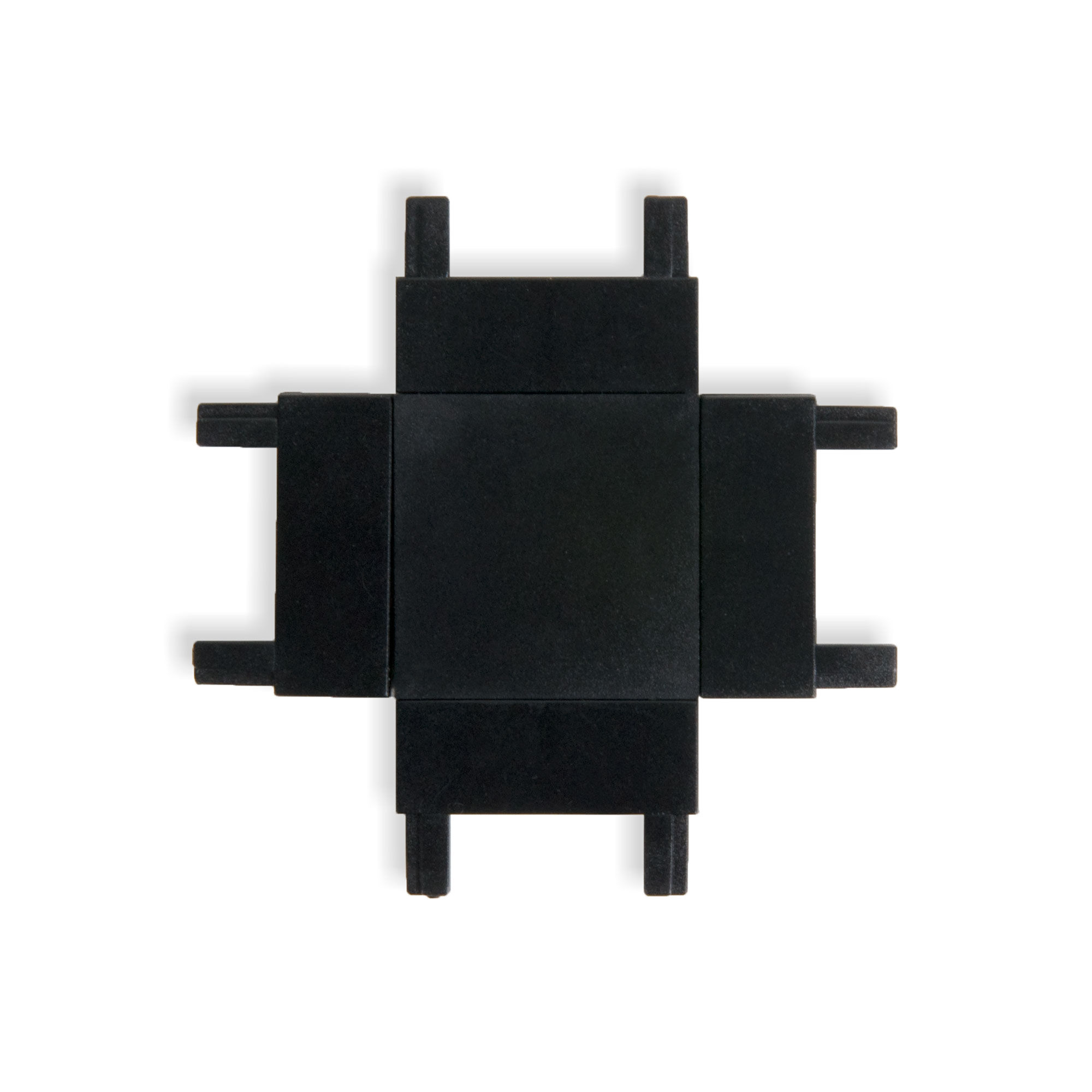 Flat Magnetic Четырёхсторонний соединитель для накладного шинопровода чёрный 85003/00