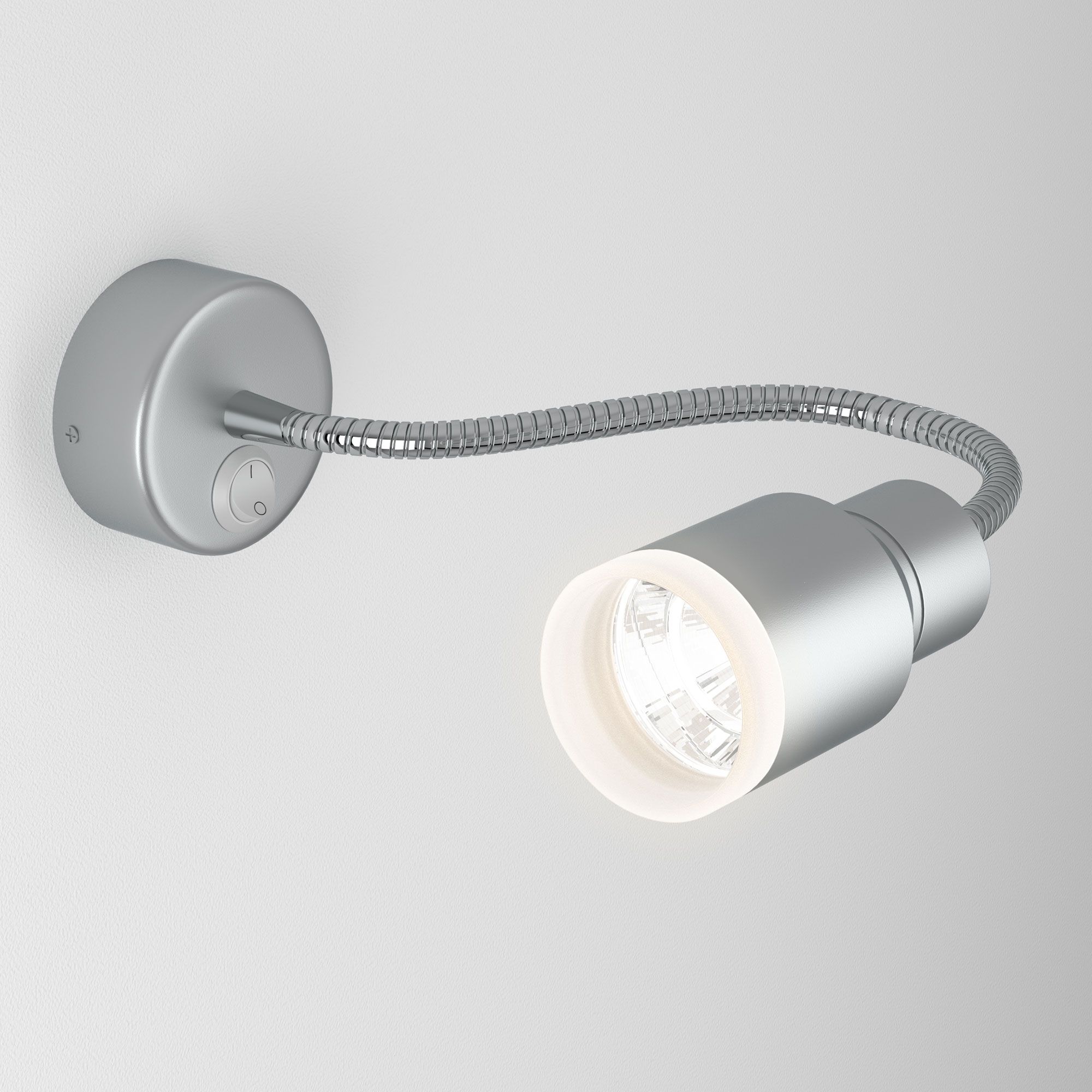 Настенный светодиодный светильник с гибким корпусом Molly LED MRL LED 1015 серебро