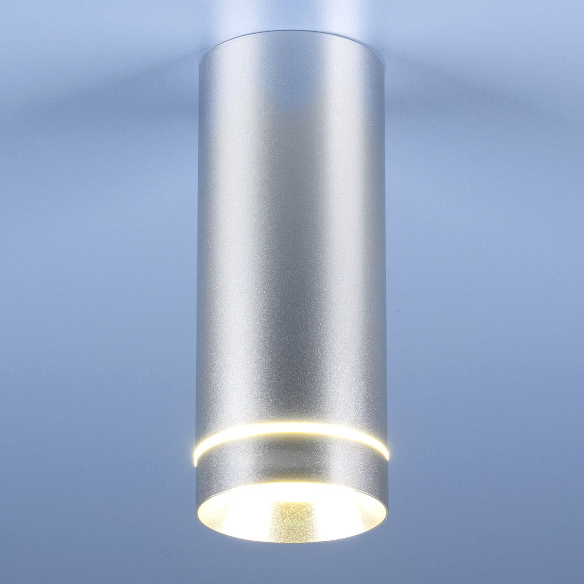 Накладной акцентный светодиодный светильник DLR022 12W 4200K хром матовый