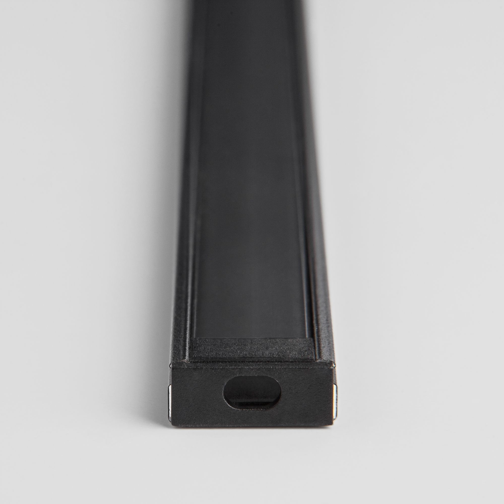 Накладной алюминиевый профиль черный/черный для светодиодной ленты LL-2-ALP006