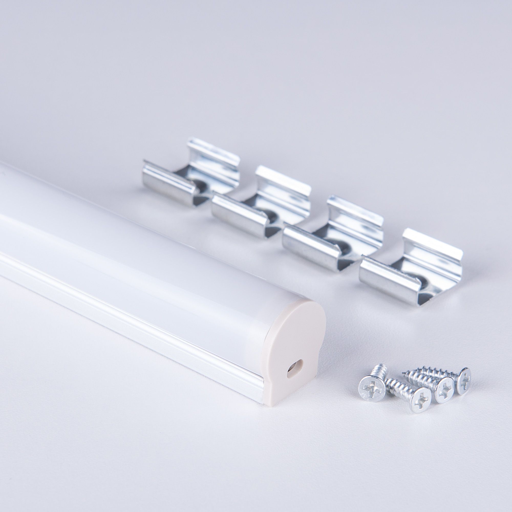 Накладной алюминиевый профиль для светодиодной ленты LL-2-ALP010