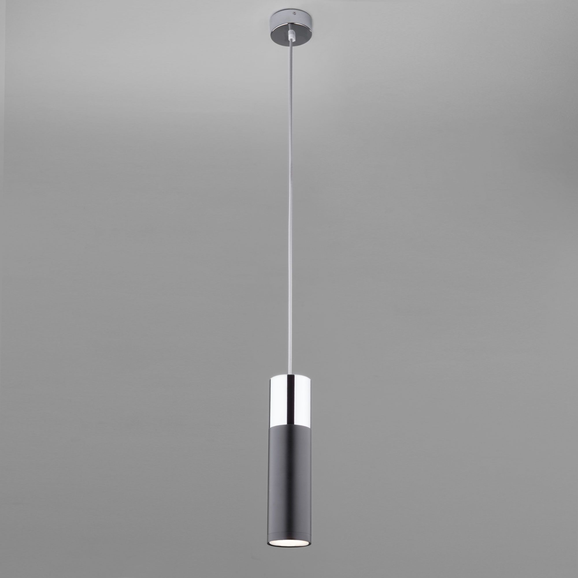 Подвесной светодиодный светильник 50135/1 LED хром/черный