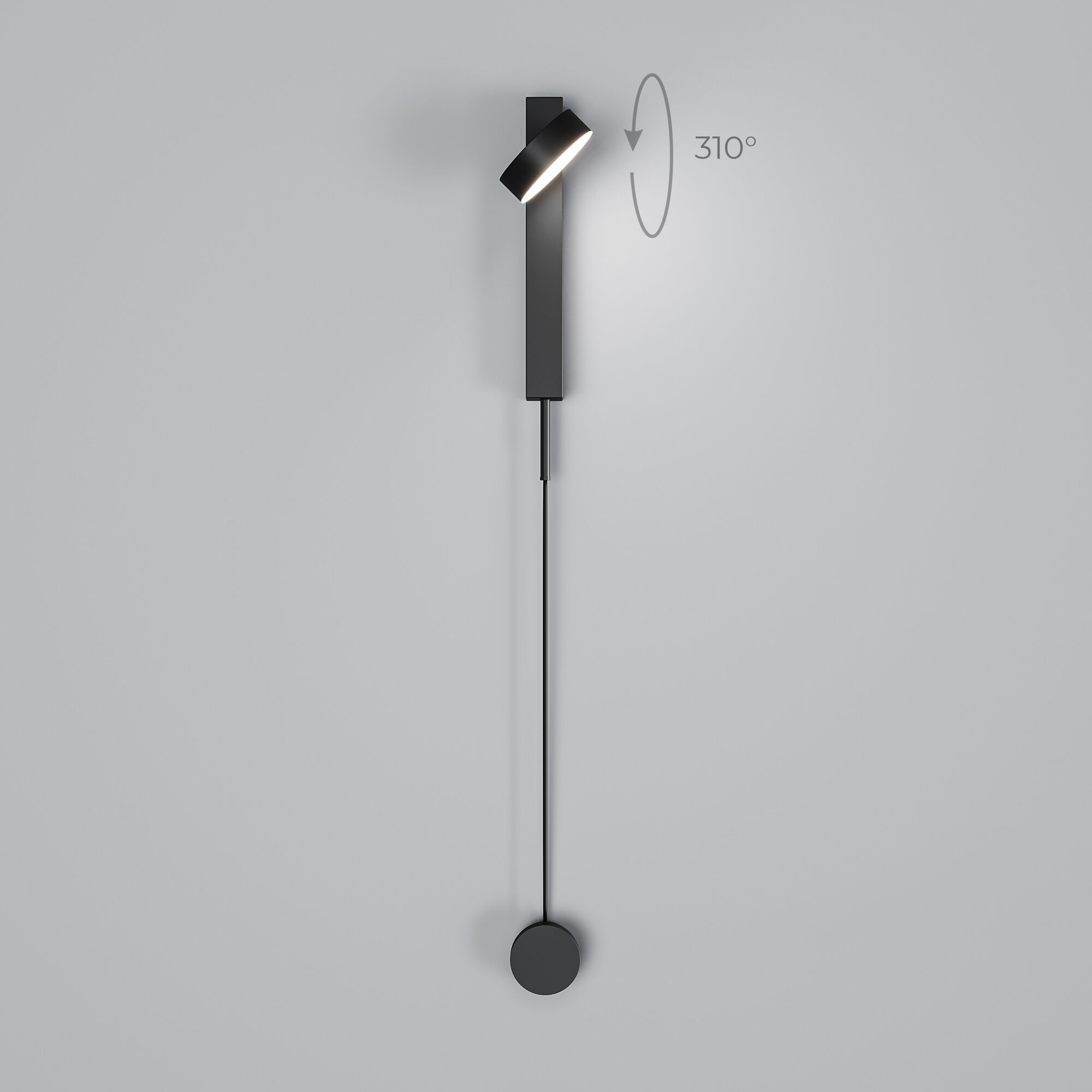 Настенный светодиодный светильник Orco LED с регулировкой яркости 40112/LED черный