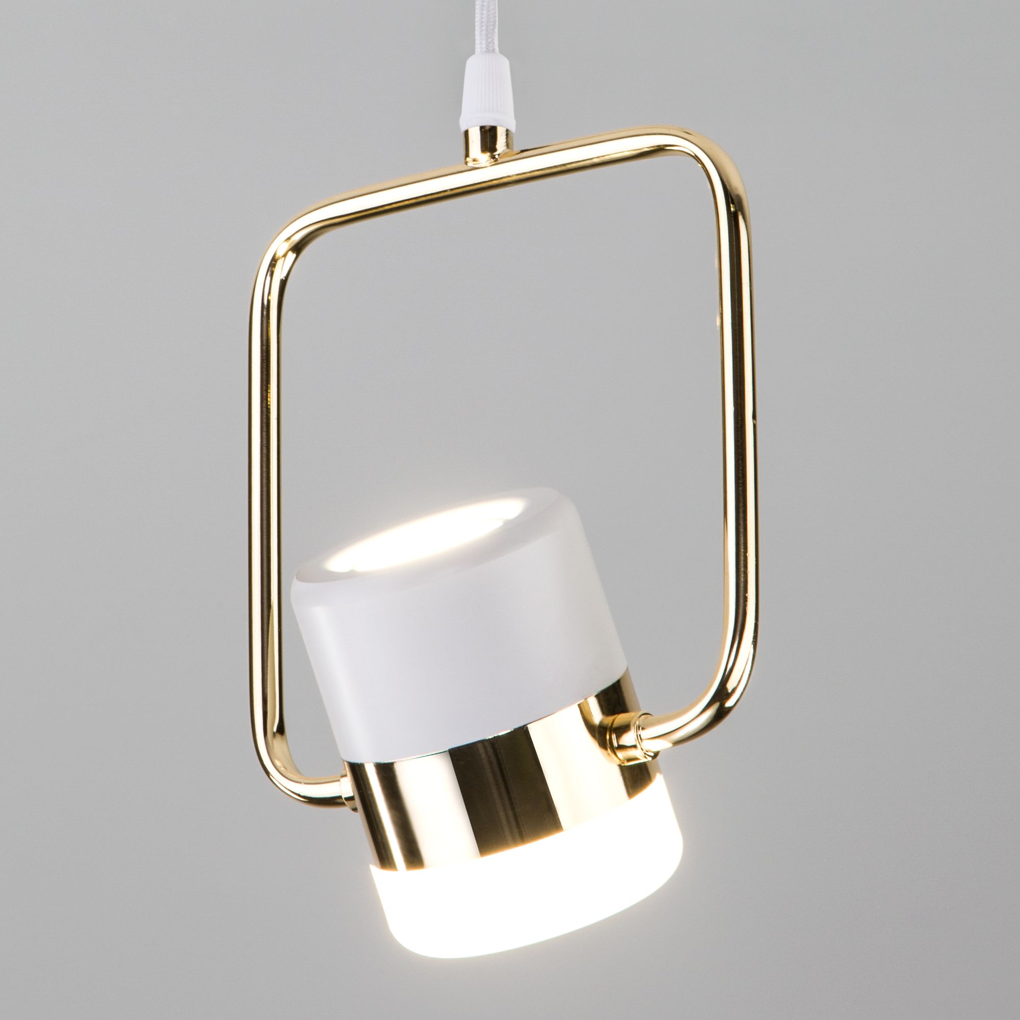 Подвесной светодиодный светильник 50165/1 LED золото/белый