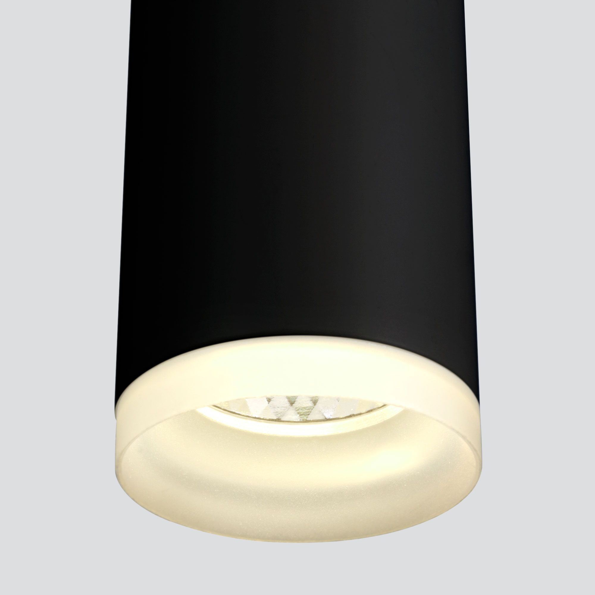 Подвесной светодиодный светильник черный матовый DLR035 12W 4200K черный матовый