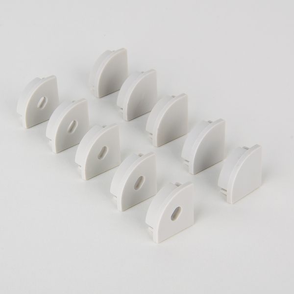 Комплект заглушек для углового алюминиевого профиля для светодиодной ленты (5 пар) ZLL-2-ALP008