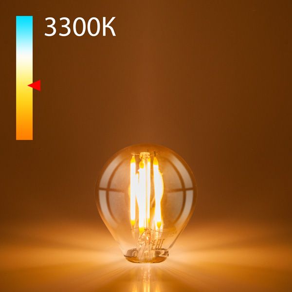 Филаментная светодиодная лампа G45 6W 3300K E14 тонированная BLE1408