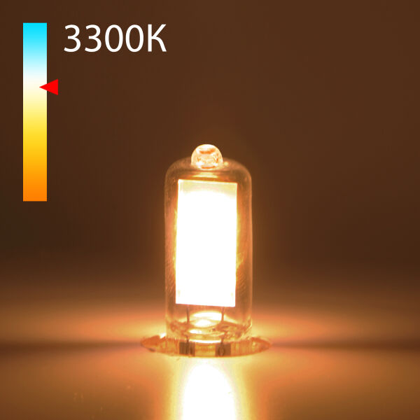 Светодиодная лампа G9 LED 3W 220V 3300K стекло BLG911