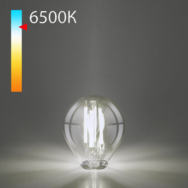 Филаментная светодиодная лампа Mini Classic F 8W 6500K E14 (G45 прозрачный) BLE1447