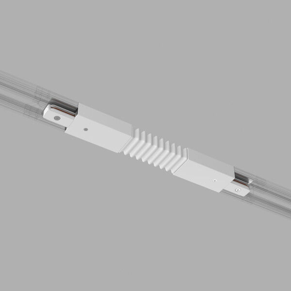 Basic System Гибкий коннектор для  шинопровода белый TRC-1-1-FLEX-WH