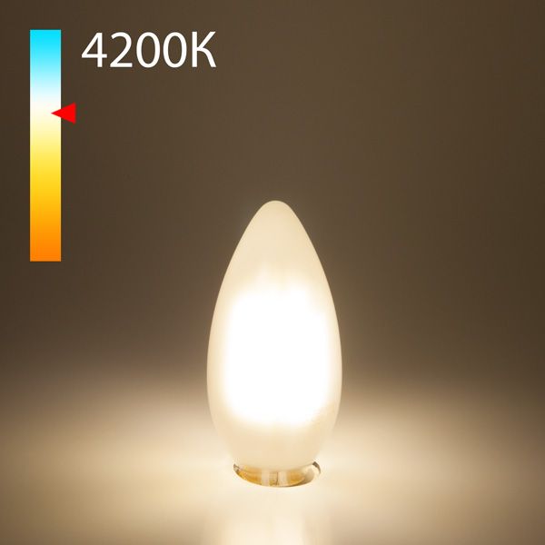 Филаментная светодиодная лампа "Свеча" С35 7W 4200K E14 BLE1410