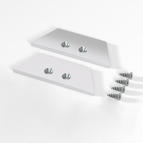 Комплект заглушек для накладного алюминиевого профиля светодиодной ленты (1 пара) ZL-2-ALP022
