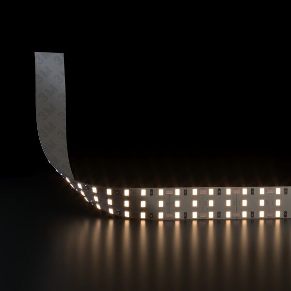 Лента светодиодная 360LED 26W IP20 трехрядная 3300К теплый белый 2835 24V 360Led 26W IP20