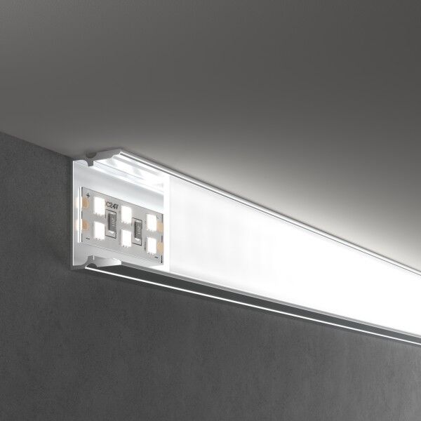 Накладной алюминивый профиль для трехрядной LED ленты (под ленту до 18,5mm) LL-2-ALP018 LL-2-ALP018