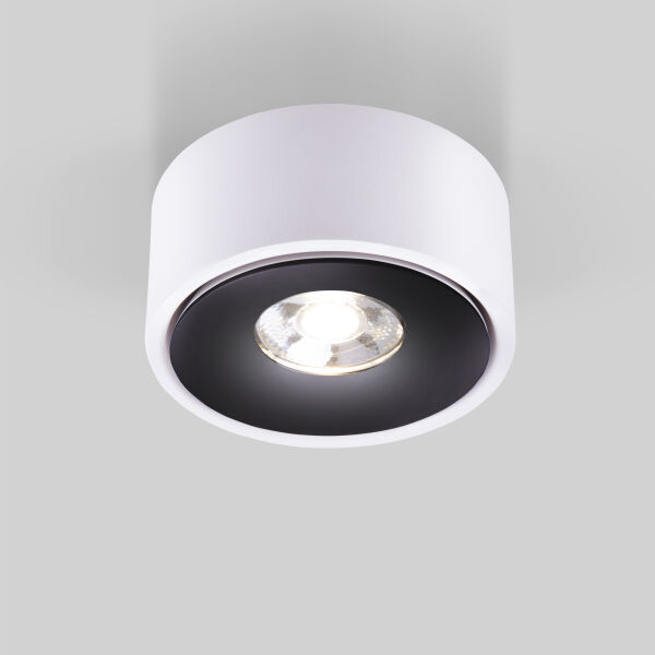 Накладной светодиодный светильник Glide белый/черный (25100/LED) 25100/LED