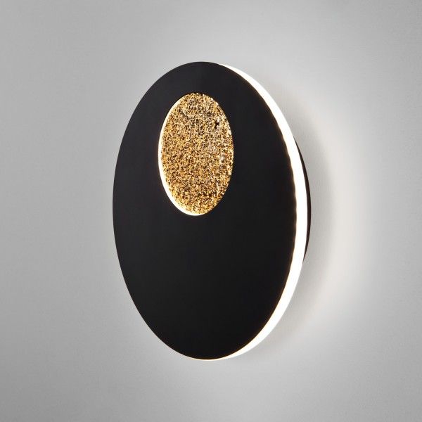 Настенный светодиодный светильник Areola 40150/1 LED черный/золото