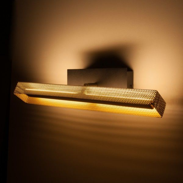 Настенный светодиодный светильник Lattice LED 40003/LED черный/золото