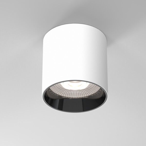 Светильник потолочный светодиодный 10W 4200K белый/чёрный жемчуг 25034/LED