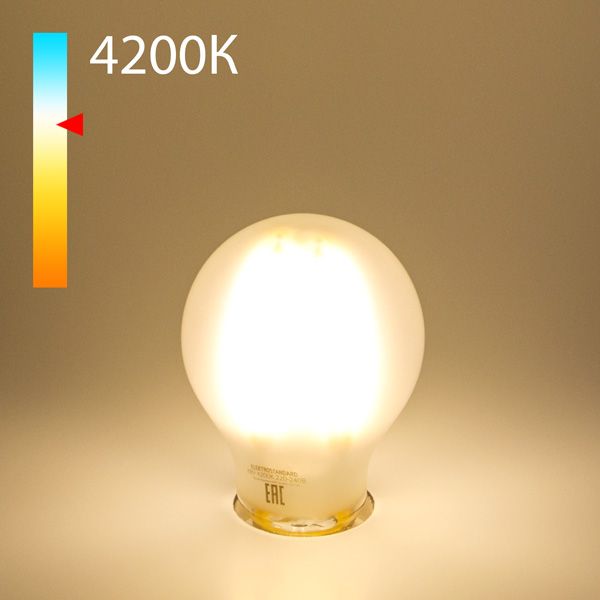 Филаментная светодиодная лампа A60 8W 4200K E27 Classic F 8W 4200K E27