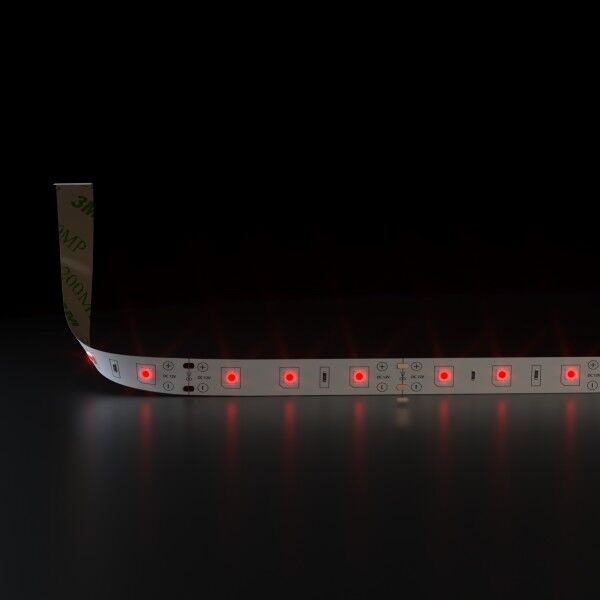 Светодиодная лента Лента светодиодная 12V 4,8W 60Led 2835 IP20 красный, 5м