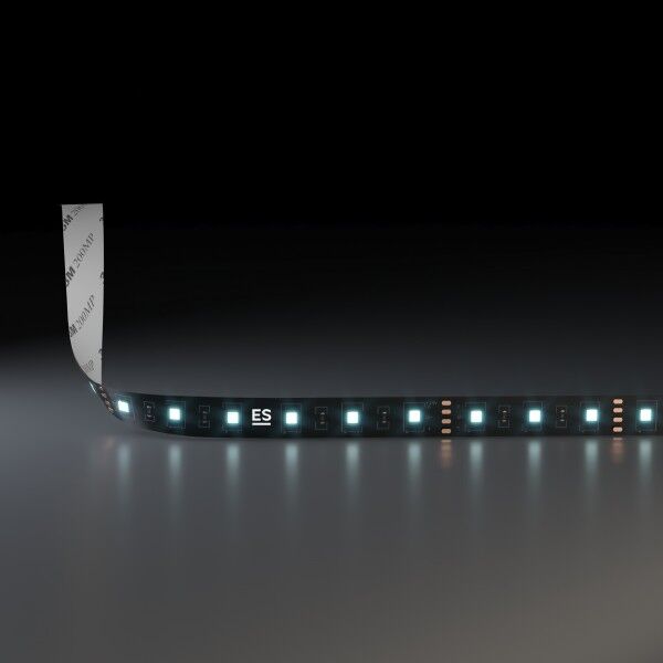 Светодиодная лента Лента светодиодная 24V 14,4W 60Led 5050 IP20 холодный белый, Black, 5м