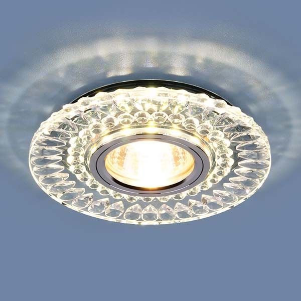 Точечный светодиодный светильник 2197 MR16 CL/SL прозрачный/серебро